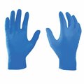 Ge Safety Gloves, 4 mil Palm, Nitrile, Powder-Free, L, Blue GG600L